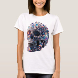Camiseta Brillante de crystal Skull