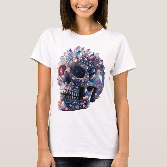 Camiseta Brillante de crystal Skull (Anverso)