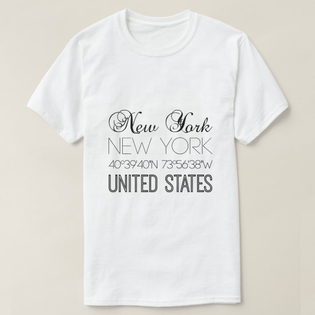 Camiseta Brillante en Nueva York, Estados Unidos (Diseño del anverso)