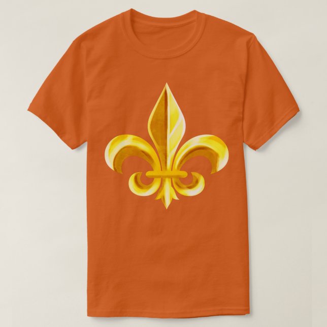 Camiseta Brillante Fleur De Lis (Diseño del anverso)