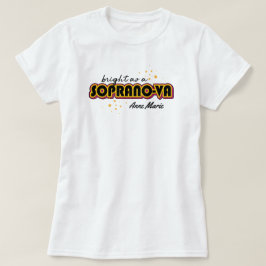 Camiseta Brillante negro como Soprano-va