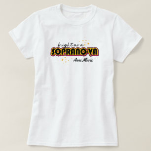 Camiseta Brillante negro como Soprano-va