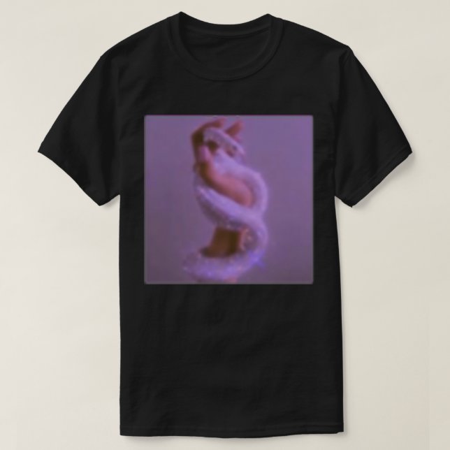Camiseta Brillante serpiente de diamante en mano (Diseño del anverso)