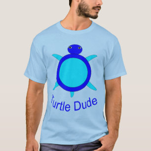 Camiseta Brillante Turtle Blue Dude Damas T Shirt