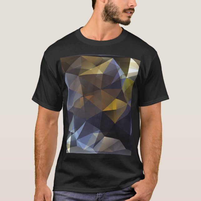Camiseta Brillante vintage triangular, textura diamantífera (Anverso)