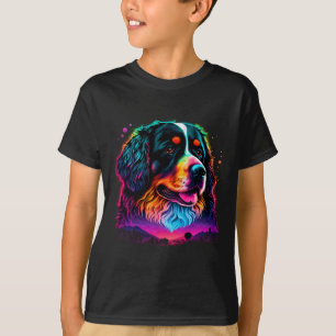 Camiseta Brillante y bello perro de montaña de Berna