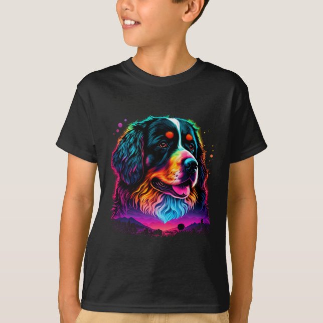 Camiseta Brillante y bello perro de montaña de Berna (Anverso)