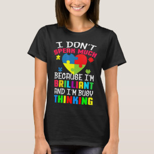Camiseta Brillante Y Ocupado Pensamiento Graciosa Concienci
