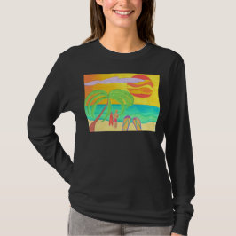 Camiseta Brillo de los destellos tropicales