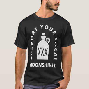 Camiseta Brillo de luna local y bebedores