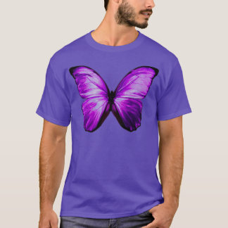 Camiseta Brillo de mariposa morada