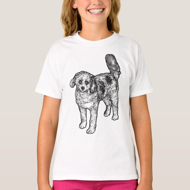 Camiseta Brillo de punto animado (Anverso)