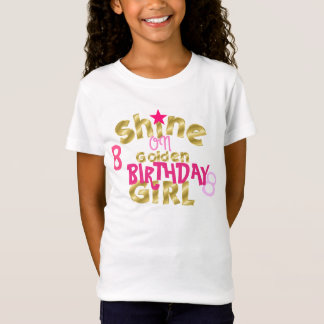 Camiseta Brillo en chica del cumpleaños