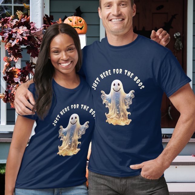 Camiseta Brillo fantasmal acentuado Halloween personalizado (Subido por el creador)