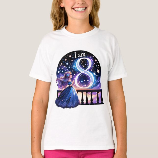 Camiseta Brillo galáctico: El Estelar Ocho (Anverso)