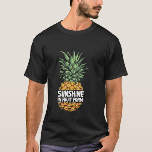 Camiseta Brillo Solar En Forma De Fruta Fruta Verano Tropic