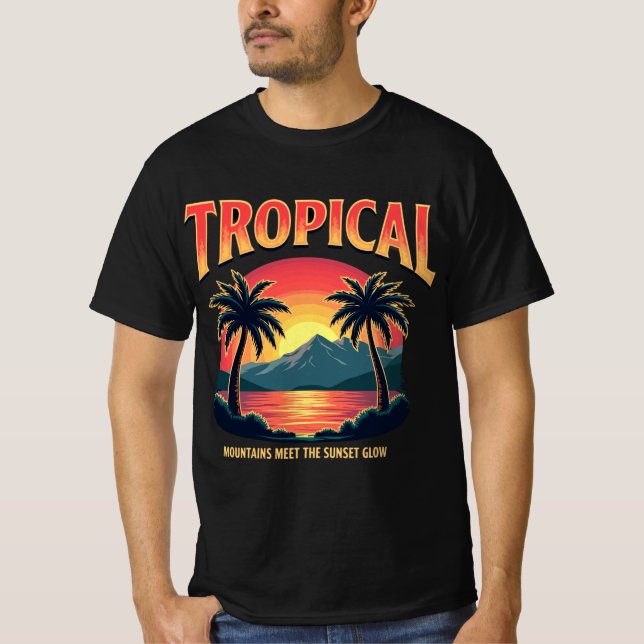 Camiseta Brillo tropical (Anverso)