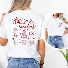 Camiseta Brindis Personalizado de Champán de Dama de Honor