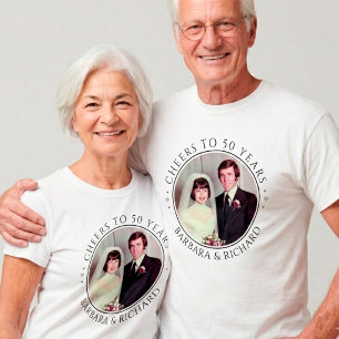 Camiseta Brindis por el 50º Aniversario de Boda Foto Person