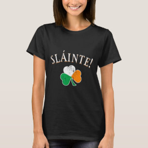 Camiseta Brindis Slainte Irlanda Bandera Trébol Día de San