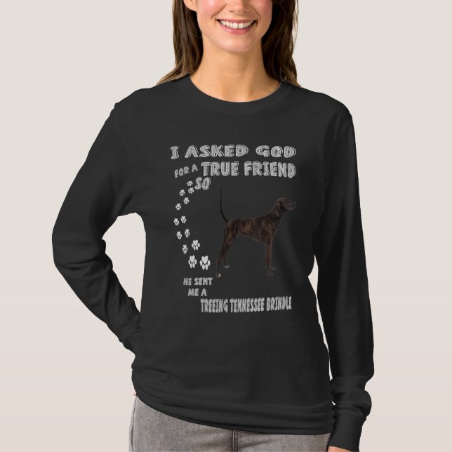 Camiseta Brindle Cur Dog Mom Dad Treing Tennessee Brindle (Anverso)
