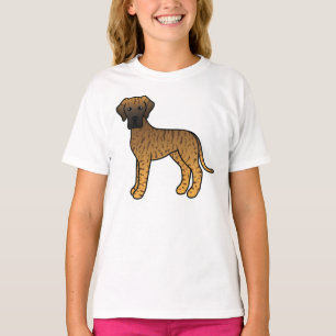 Camiseta Brindle Great Dane Cute Cartog Dog