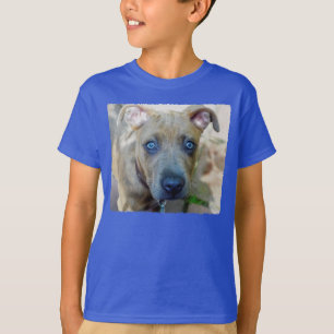 Camiseta Brindle Pit Bull con una foto de Shirley Taylor