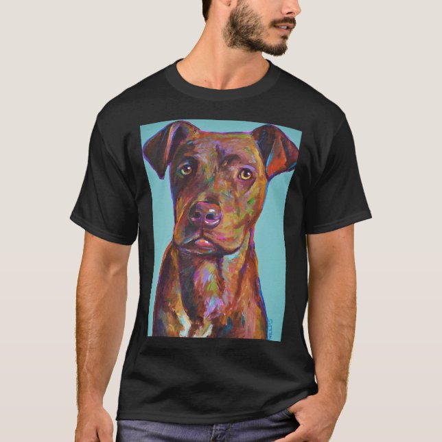 Camiseta Brindle Pitbull Pup (Anverso)