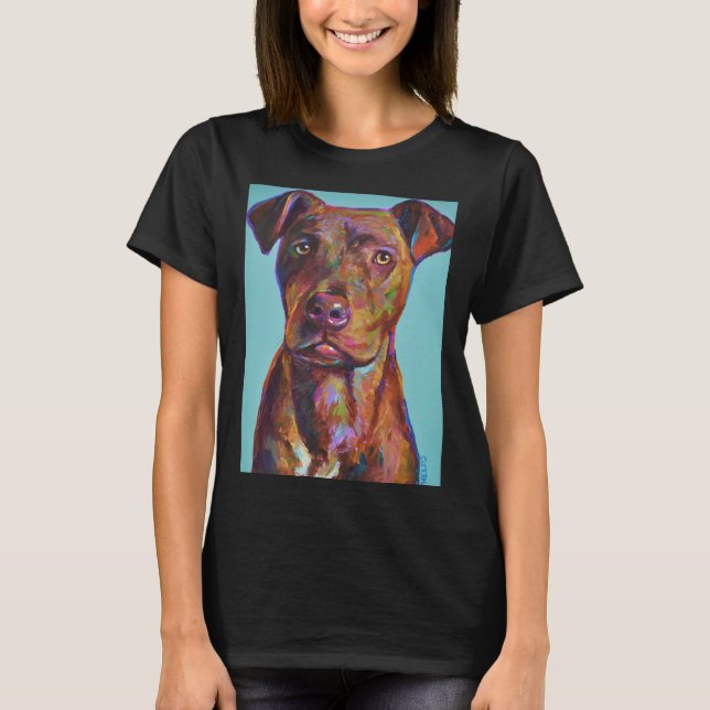 Camiseta Brindle Pitbull Pup (Anverso)