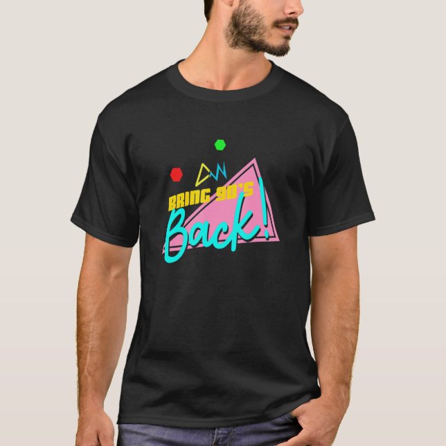 Camiseta Bring 90s Back Retro 90s Vaporwave (Anverso)