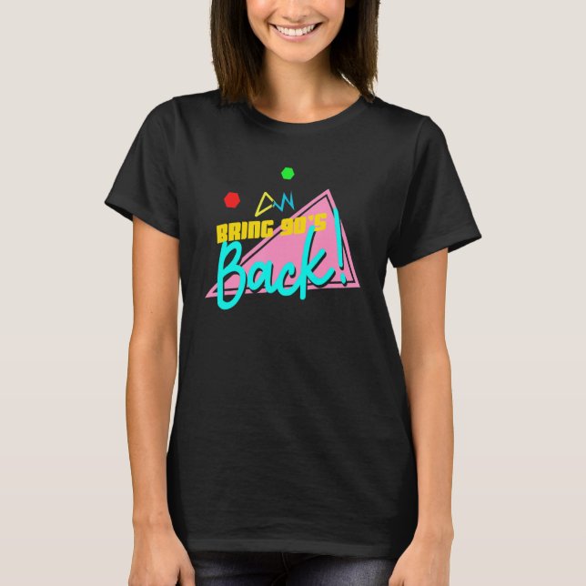 Camiseta Bring 90s Back Retro 90s Vaporwave (Anverso)