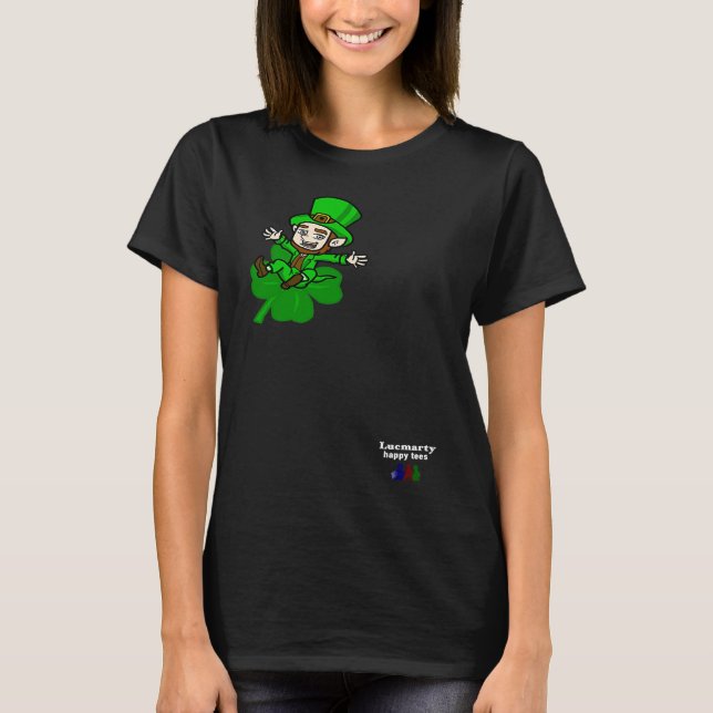 Camiseta Bring Luck on St Patrick Day Leprechaun (Anverso)