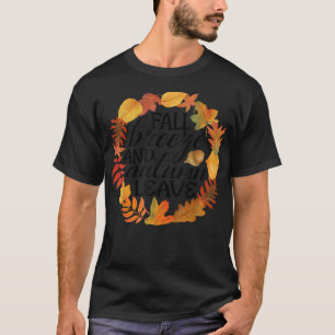Camiseta Brisa de otoño y hojas de otoño de hoja de arce ot