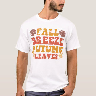 Camiseta Brisa otoñal Deja Calabaza Halloween Groovy