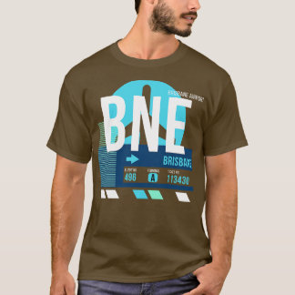 Camiseta Brisbane BNE Código del aeropuerto Etiqueta de equ