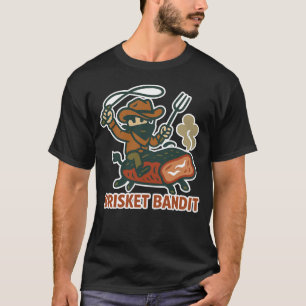 Camiseta Brisket Bandit BBQ Cowboy Design