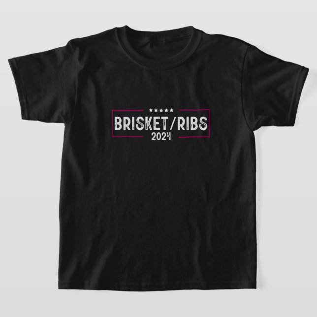 Camiseta Brisket Ribs 2024 BBBQ Elecciones políticas (Distribución)