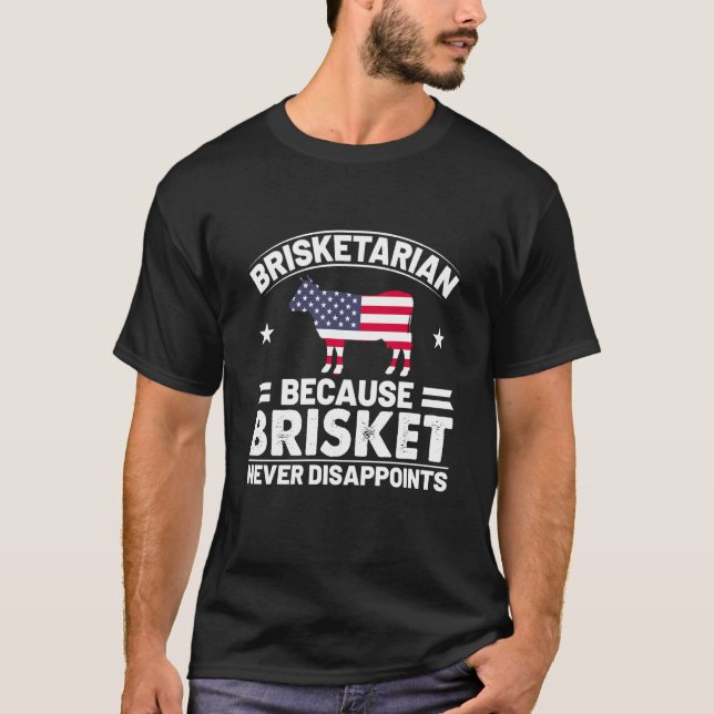Camiseta Brisketarian Because Brisket Never Disappoints Gir (Anverso)