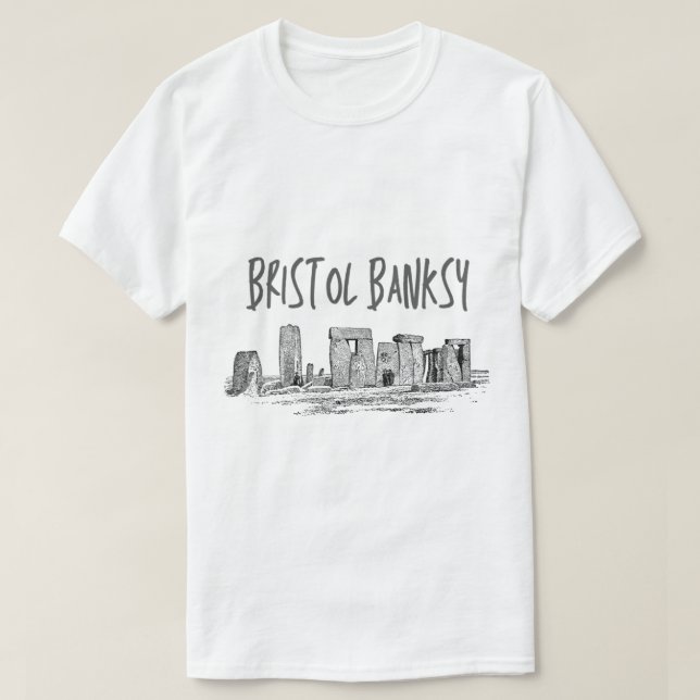 Camiseta Bristol Banksy , Bristol Banksy Graphic , Regalo D (Diseño del anverso)