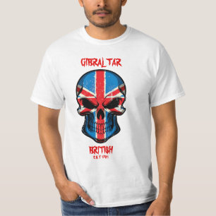 Camiseta británica 1704 del Scull de Gibraltar est
