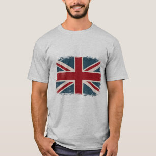 CAMISETA BRITÁNICA APENADA DE LA BANDERA DE UNION