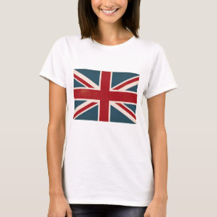CAMISETA BRITÁNICA DE LA BANDERA DE UNION JACK DE