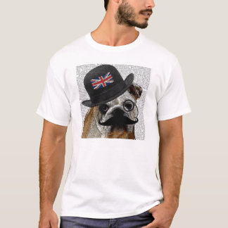 Camiseta británica del bulldog