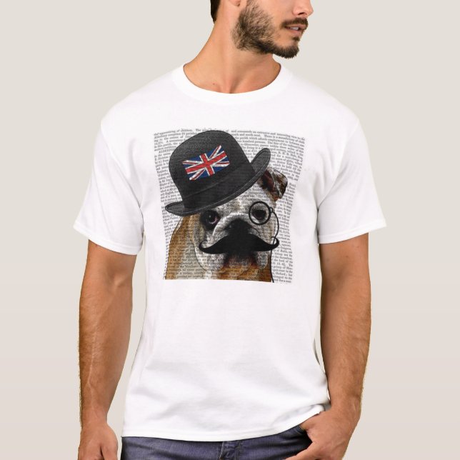 Camiseta británica del bulldog (Anverso)
