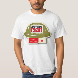 Camiseta británica del hombre de la acción de