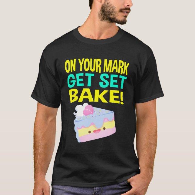 Camiseta Británico Baking Show S Get Set Bake (Anverso)