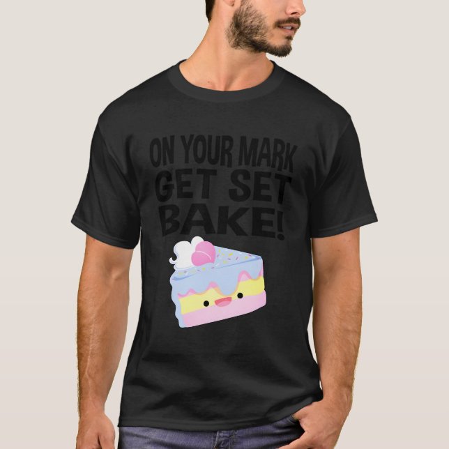 Camiseta Británico Baking Show S Get Set Bake (Anverso)