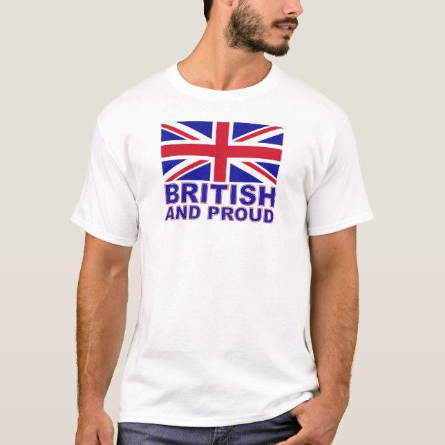 Camiseta Británico y orgulloso (Anverso)