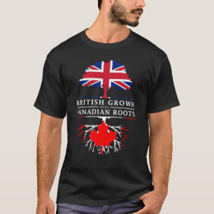 Camiseta Británicos crecidos con el diseño de Canadá   d