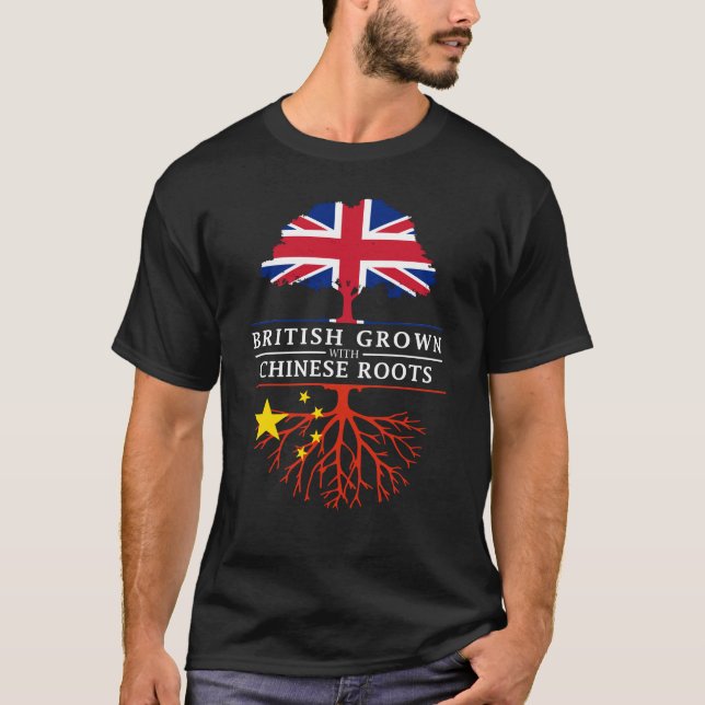 Camiseta Británicos crecidos con el diseño de China   de (Anverso)